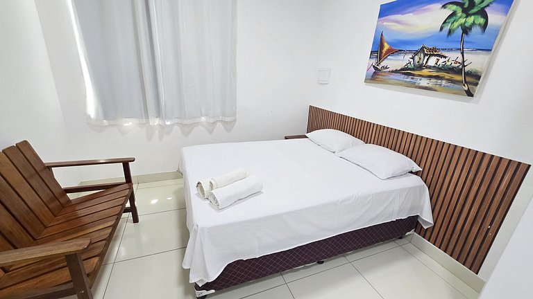 Conforto a 200 m da Praia de Atalaia com ar