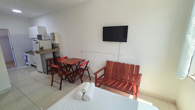 Conforto a 200 m da Praia de Atalaia com ar