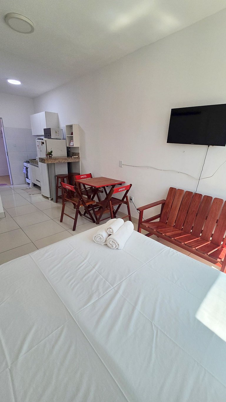 Conforto a 200 m da Praia de Atalaia com ar
