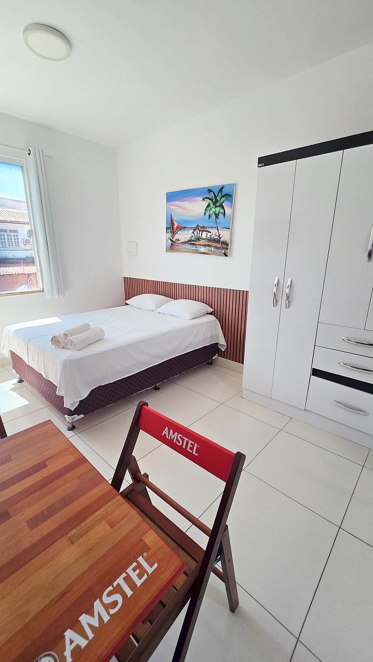 Conforto a 200 m da Praia de Atalaia com ar