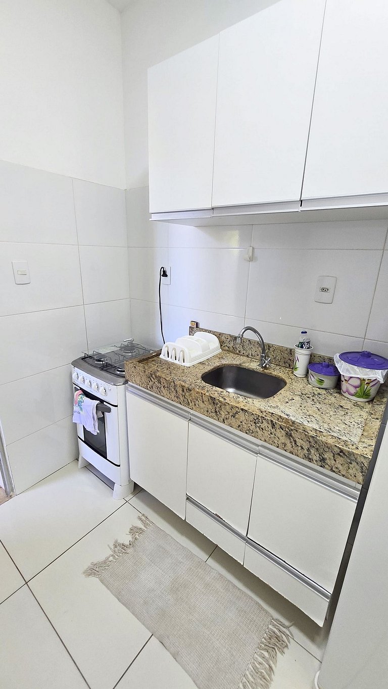 Conforto a 200 m da Praia de Atalaia com ar