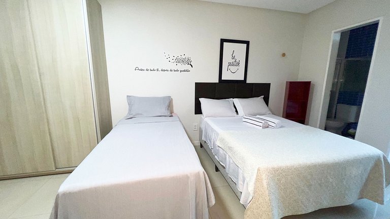 700m da Praia de Atalaia com ar e piscina