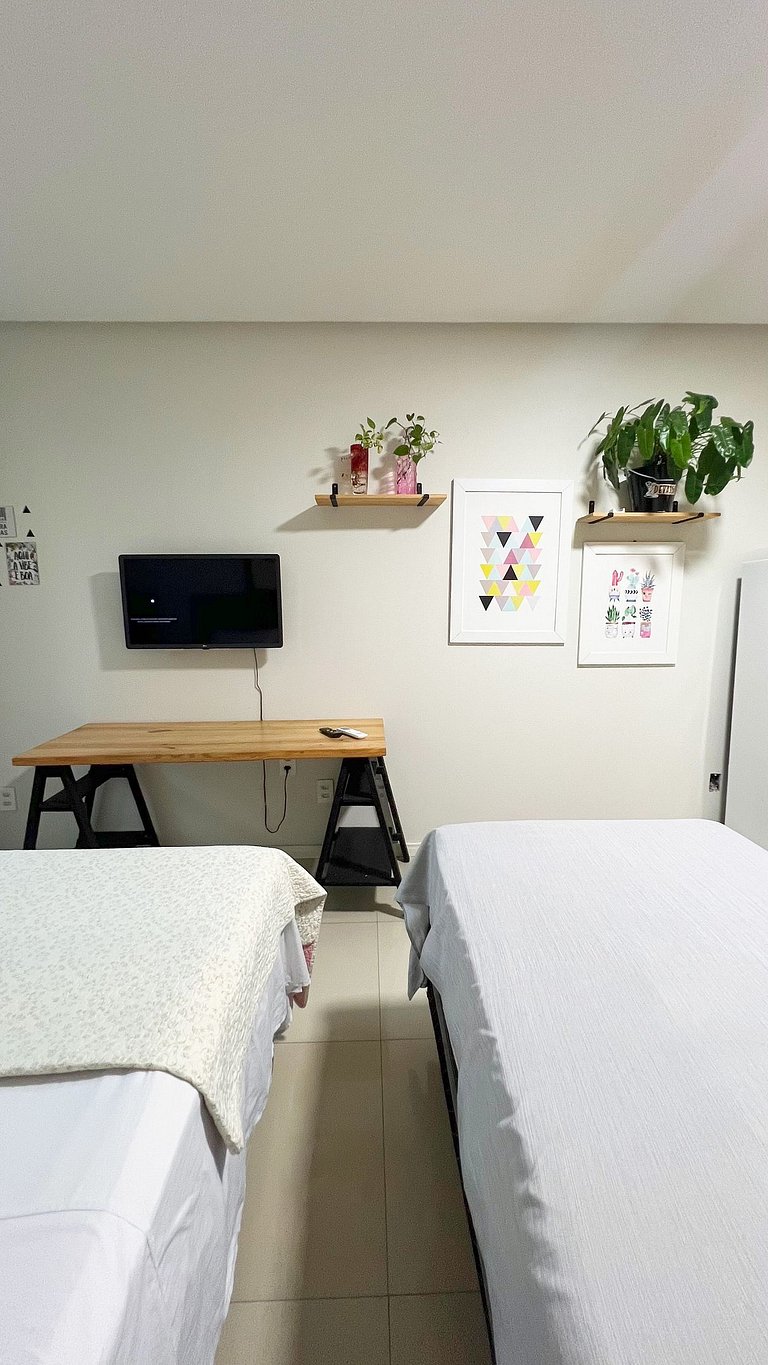 700m da Praia de Atalaia com ar e piscina