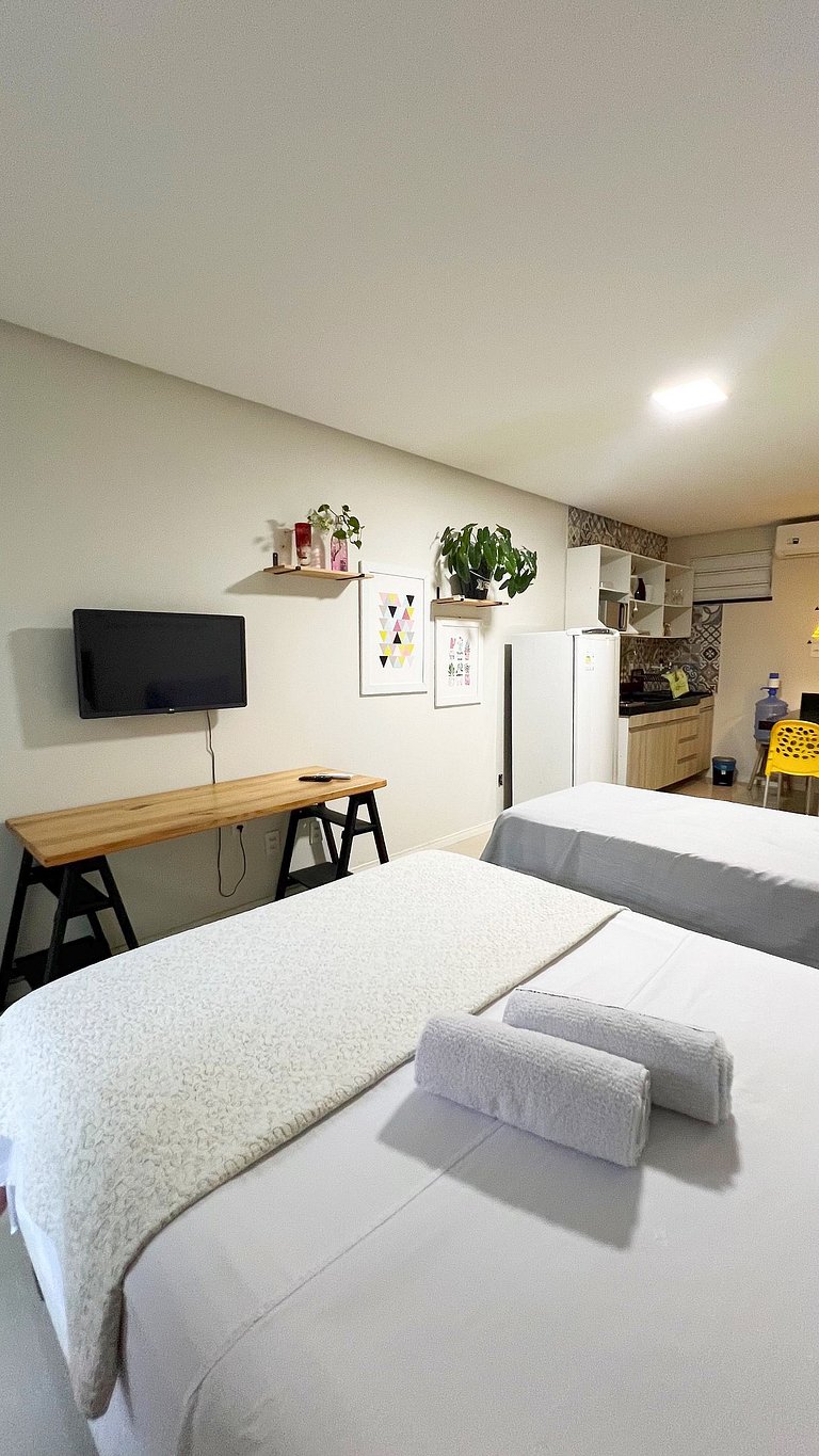 700m da Praia de Atalaia com ar e piscina