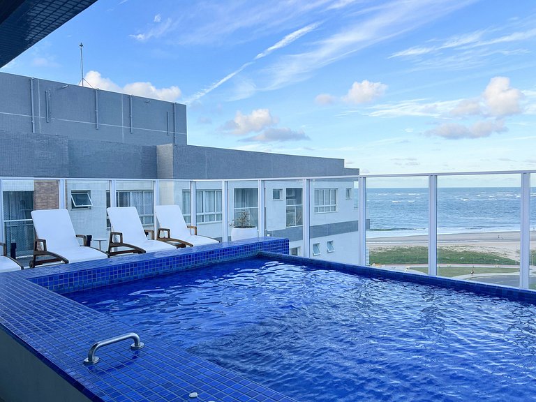 Pé na areia da Praia de Atalaia