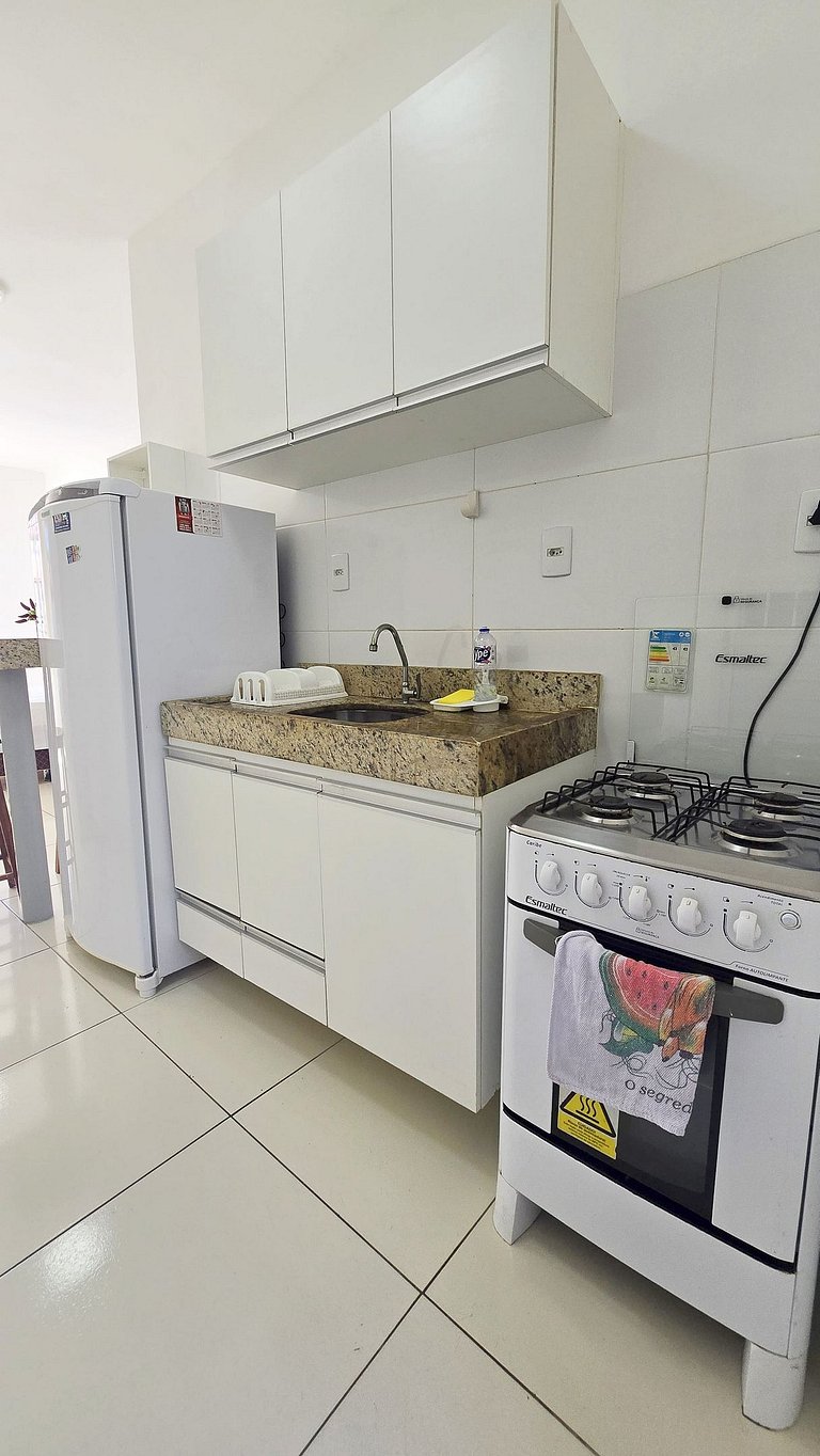 Studio completo a 200 m da Praia de Atalaia com ar