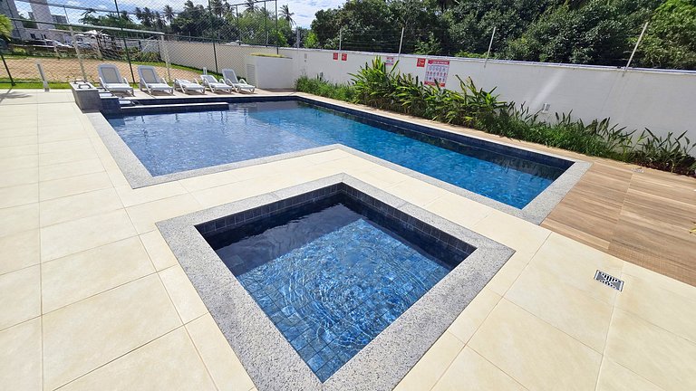 Apê Caju pertinho do aeroporto com ar 2/4