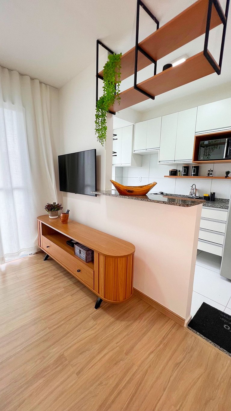 Apê Caju pertinho do aeroporto com ar 2/4