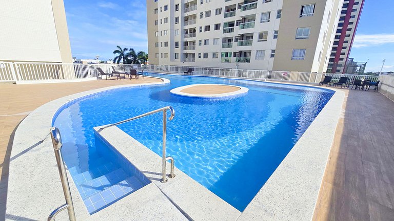 Vista Mar a 200m Passarela Caranguejo c/ ar e pisc