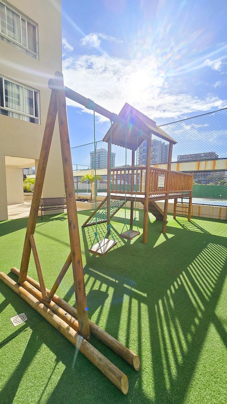 Vista Mar a 200m Passarela Caranguejo c/ ar e pisc