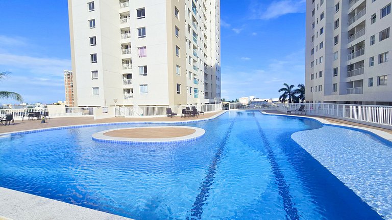 Vista Mar a 200m Passarela Caranguejo c/ ar e pisc