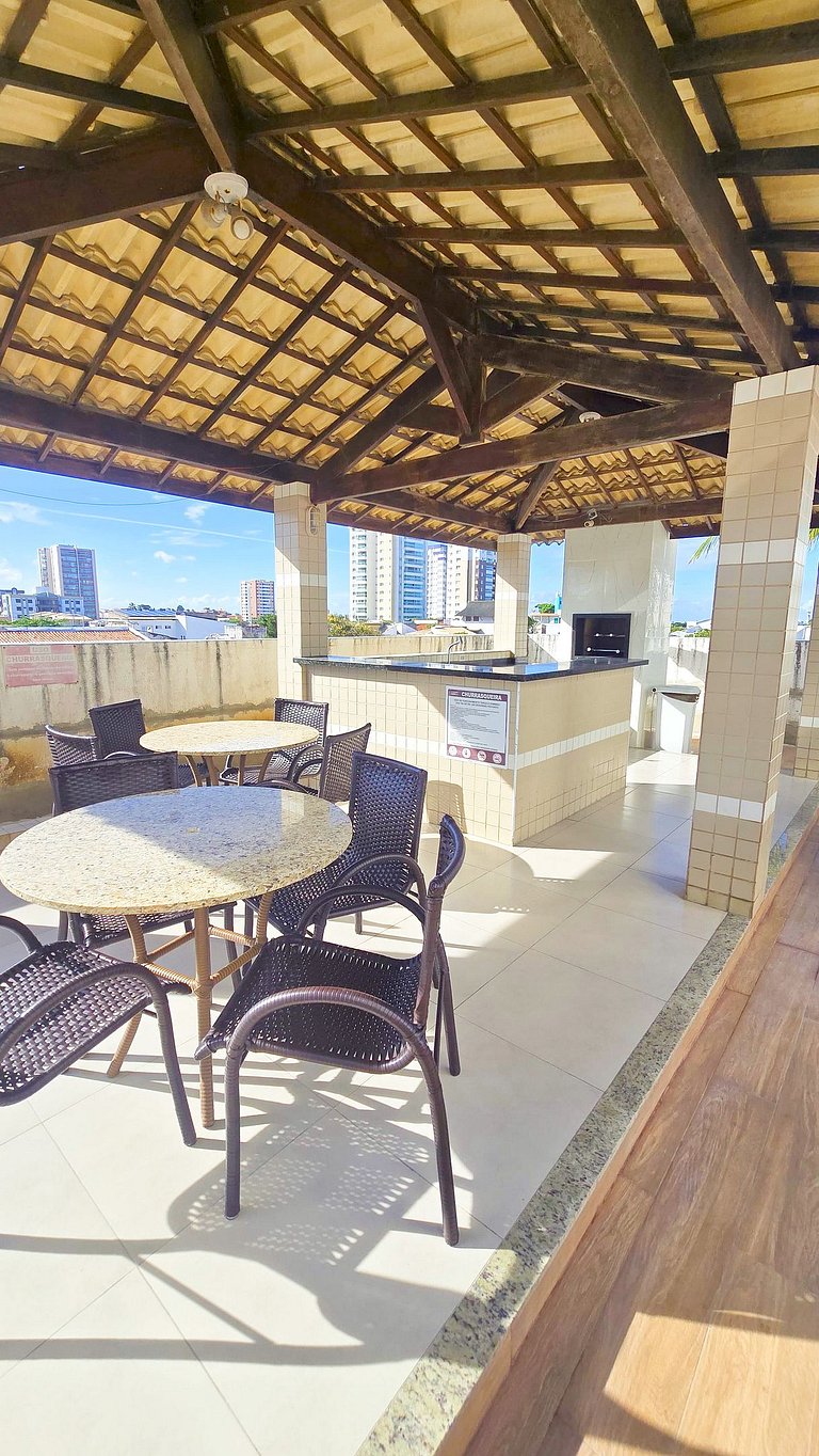 Vista Mar a 200m Passarela Caranguejo c/ ar e pisc