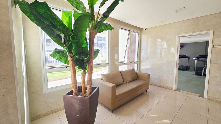 Vista Mar a 200m Passarela Caranguejo c/ ar e pisc