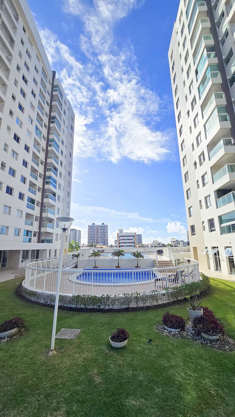 Vista Mar a 200m Passarela Caranguejo c/ ar e pisc