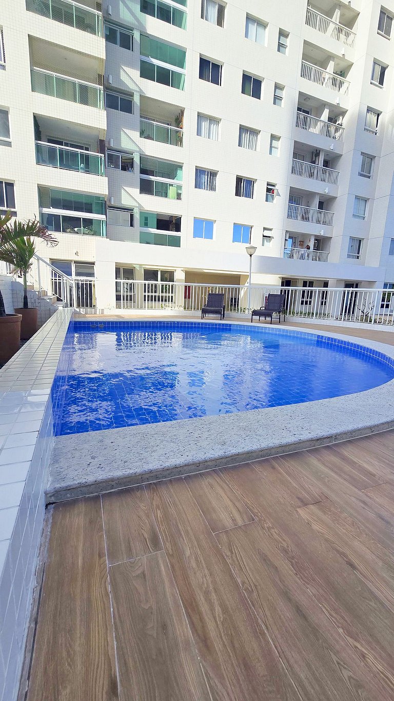 Vista Mar a 200m Passarela Caranguejo c/ ar e pisc