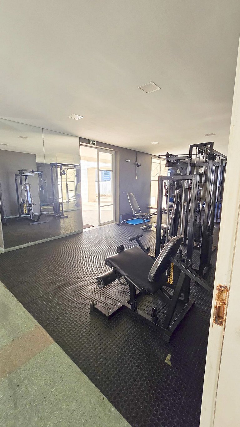 Vista Mar a 200m Passarela Caranguejo c/ ar e pisc