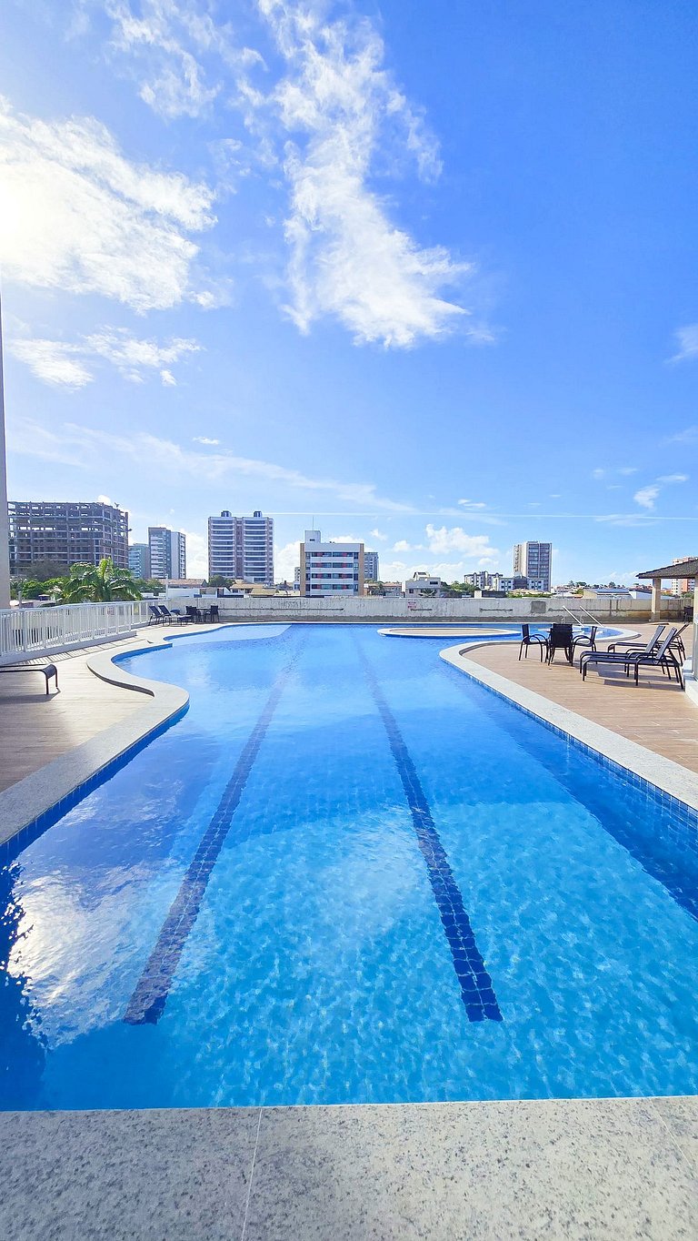 Vista Mar a 200m Passarela Caranguejo c/ ar e pisc