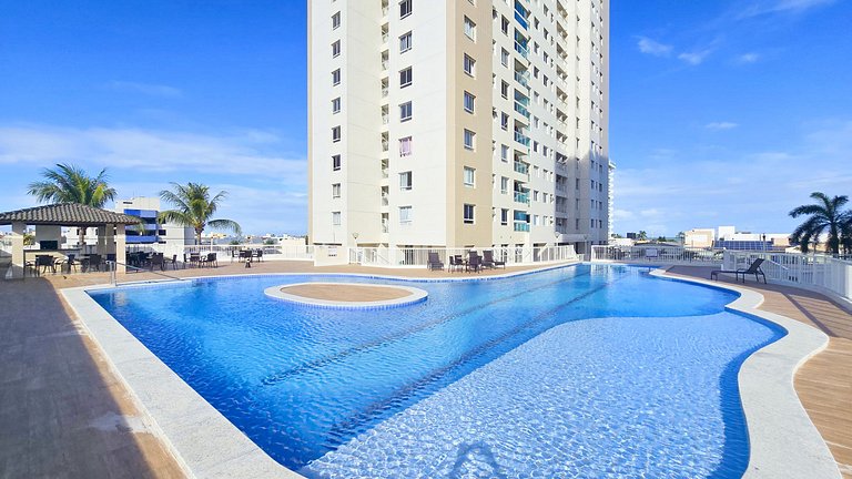 Vista Mar a 200m Passarela Caranguejo c/ ar e pisc