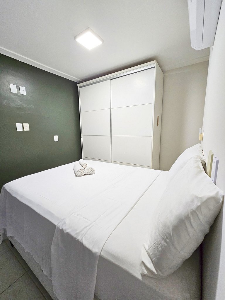 Vista Mar a 200m Passarela Caranguejo c/ ar e pisc