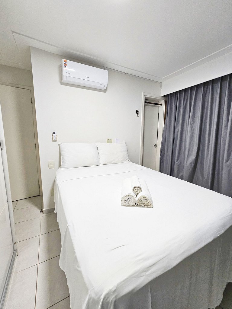 Vista Mar a 200m Passarela Caranguejo c/ ar e pisc