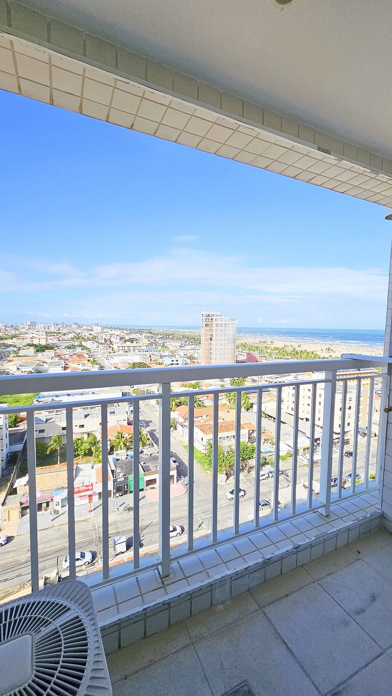 Vista Mar a 200m Passarela Caranguejo c/ ar e pisc