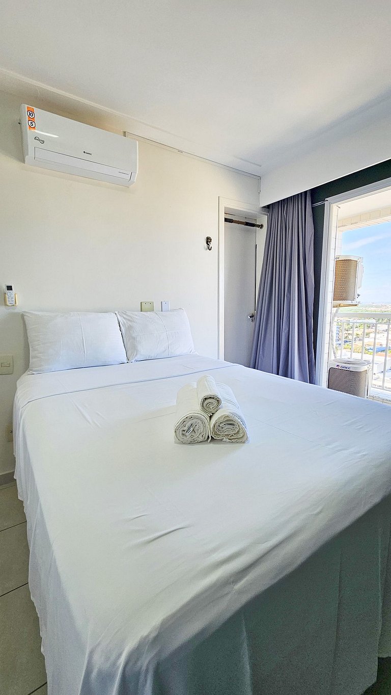 Vista Mar a 200m Passarela Caranguejo c/ ar e pisc