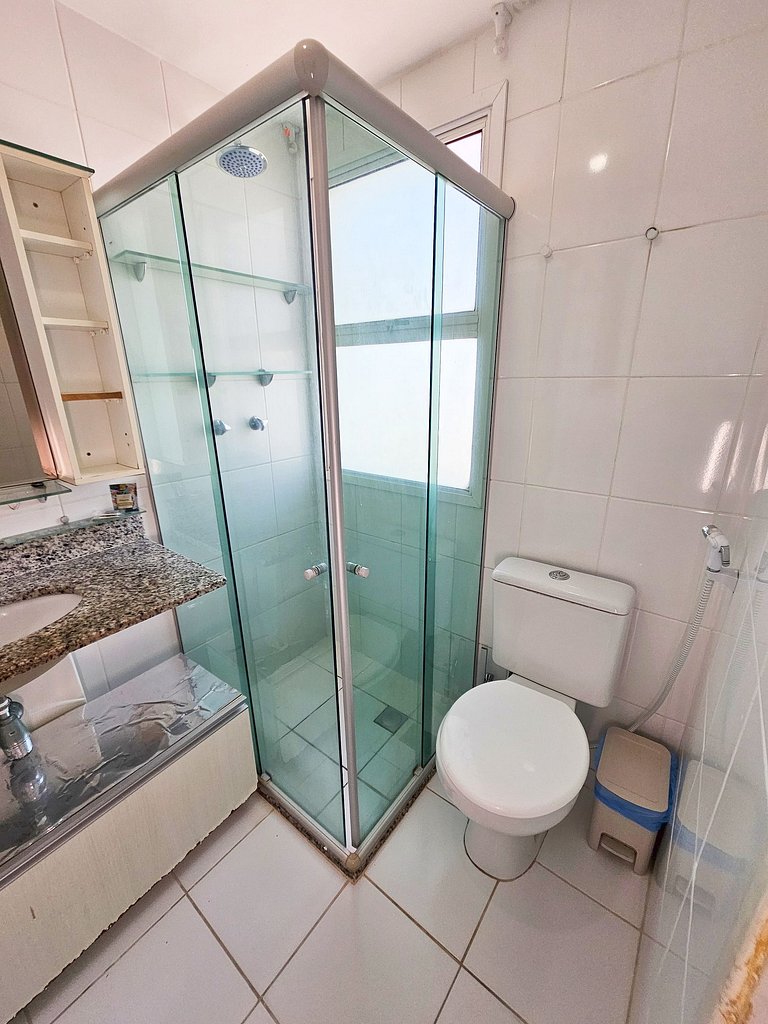 Vista Mar a 200m Passarela Caranguejo c/ ar e pisc