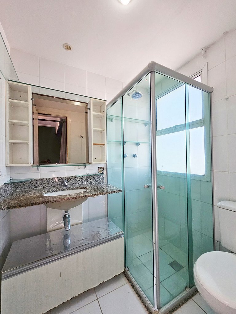 Vista Mar a 200m Passarela Caranguejo c/ ar e pisc