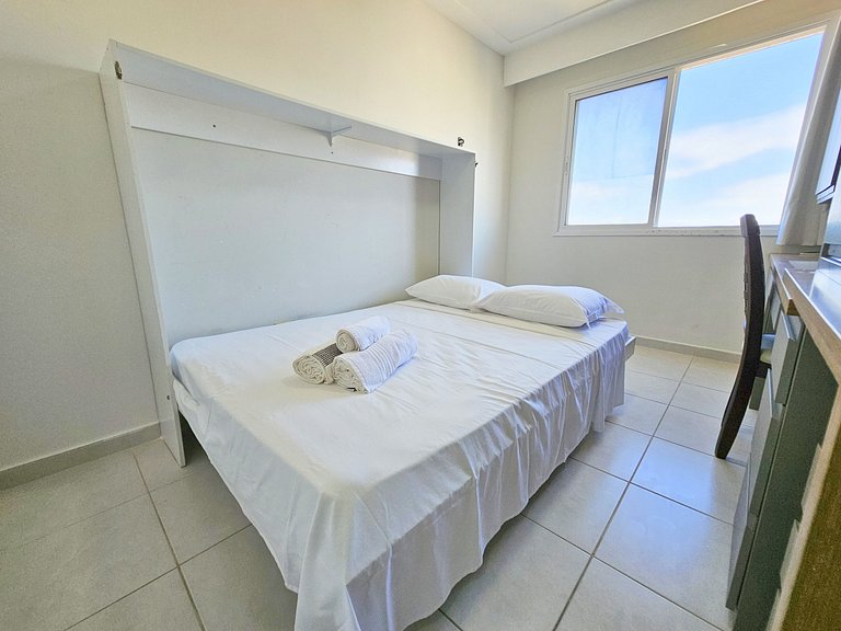 Vista Mar a 200m Passarela Caranguejo c/ ar e pisc