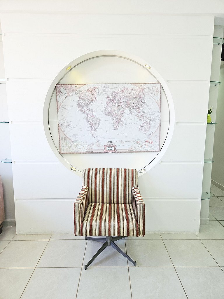 Vista Mar a 200m Passarela Caranguejo c/ ar e pisc