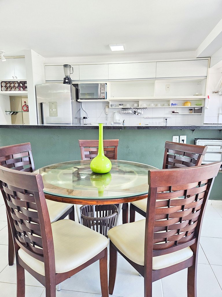 Vista Mar a 200m Passarela Caranguejo c/ ar e pisc