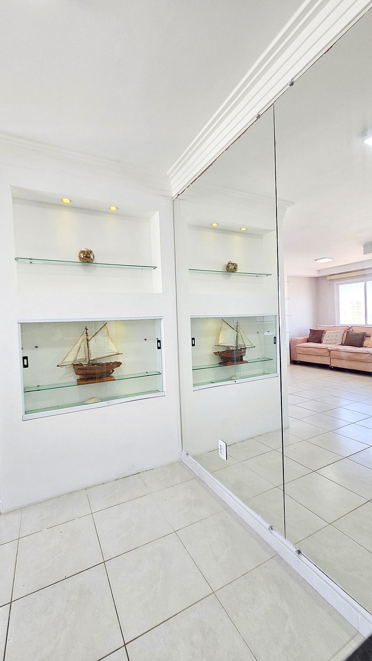 Vista Mar a 200m Passarela Caranguejo c/ ar e pisc