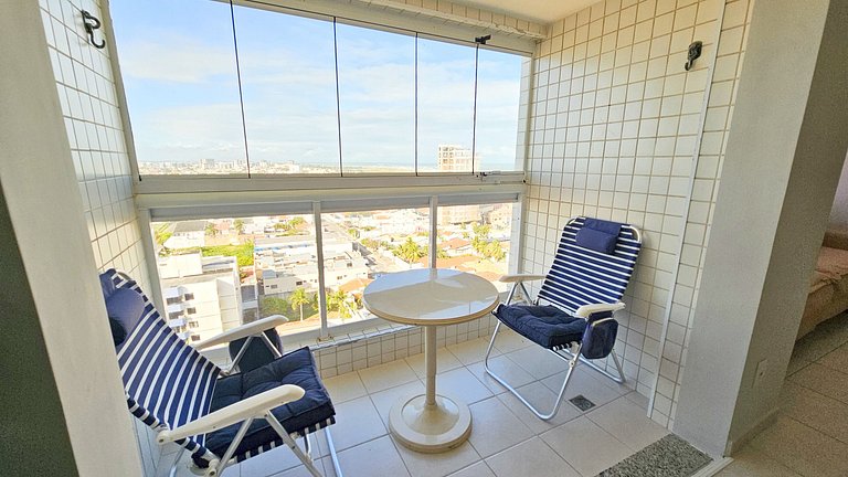 Vista Mar a 200m Passarela Caranguejo c/ ar e pisc