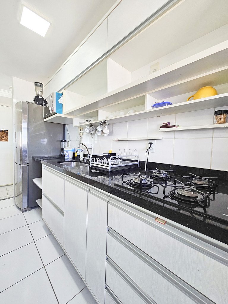 Vista Mar a 200m Passarela Caranguejo c/ ar e pisc