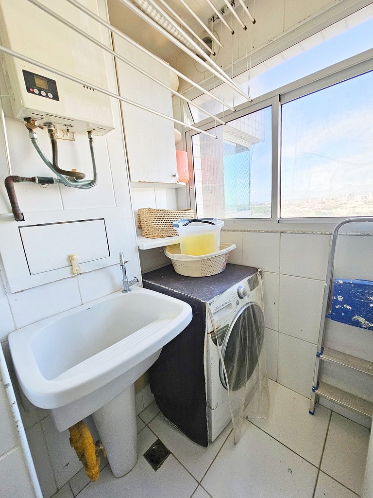 Vista Mar a 200m Passarela Caranguejo c/ ar e pisc