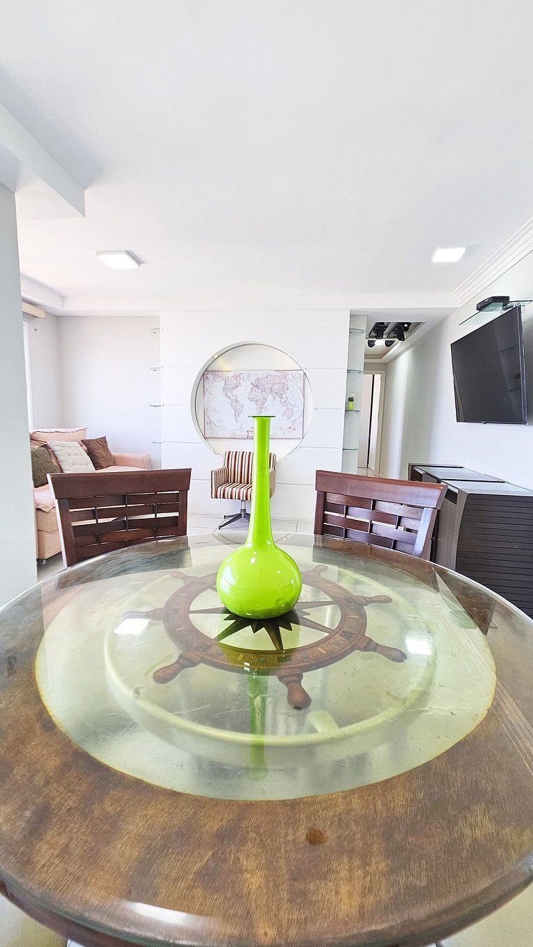 Vista Mar a 200m Passarela Caranguejo c/ ar e pisc