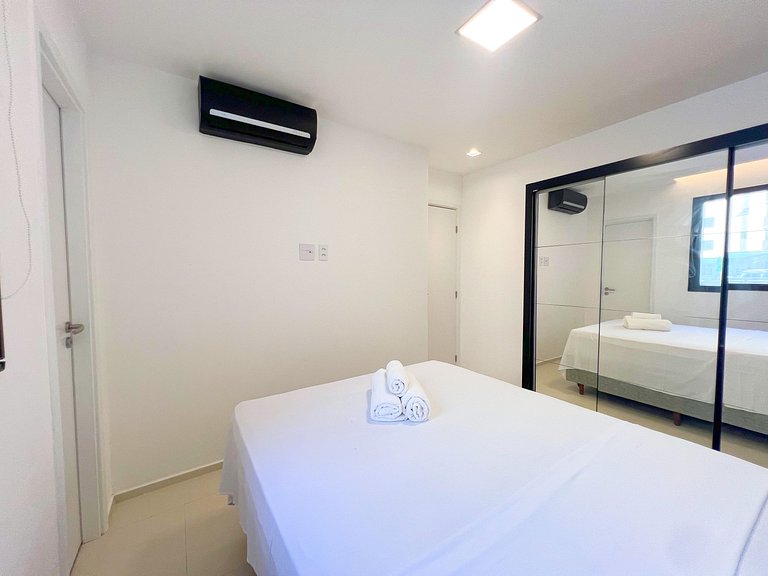 2/4 c/ ar. 250m da Praia de Atalaia by Apê