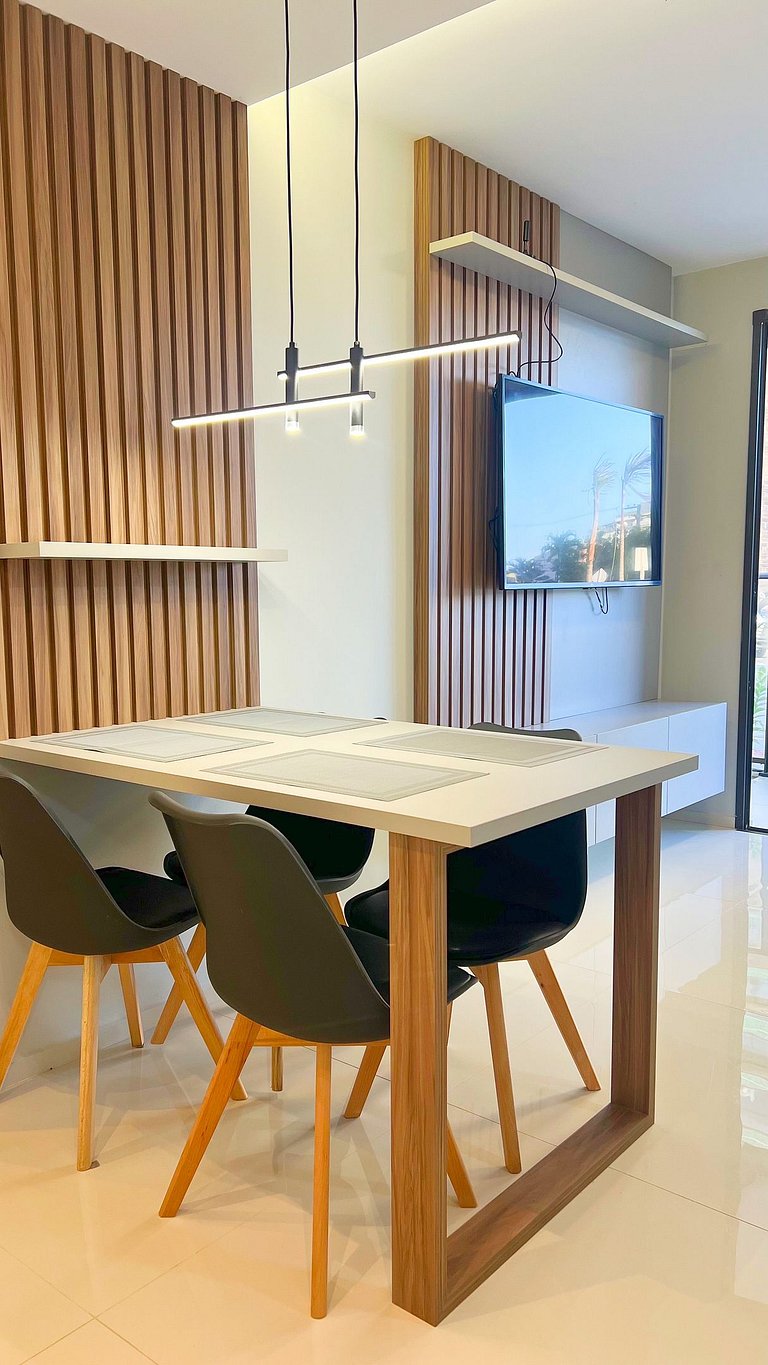 2/4 c/ ar. 250m da Praia de Atalaia by Apê