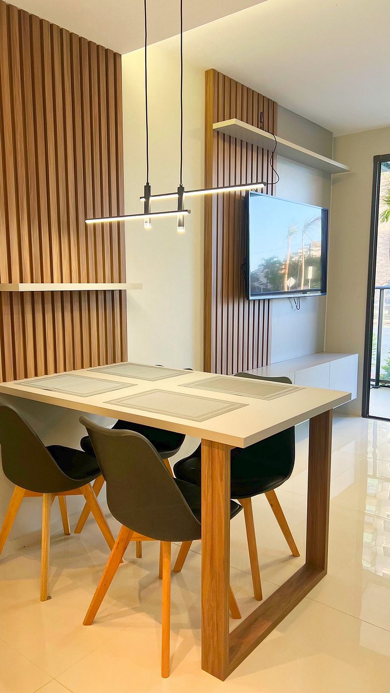 2/4 c/ ar. 250m da Praia de Atalaia by Apê