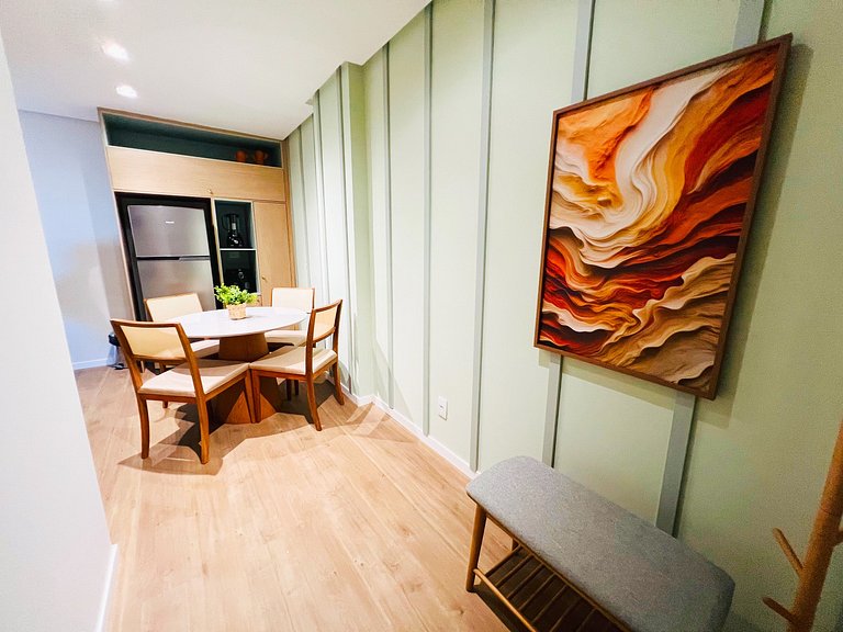 Green View frente Rio a 180m do Shop Riomar by Apê