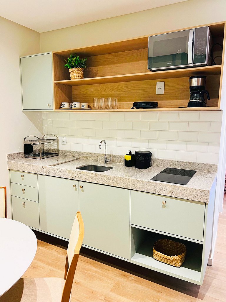 Green View frente Rio a 180m do Shop Riomar by Apê