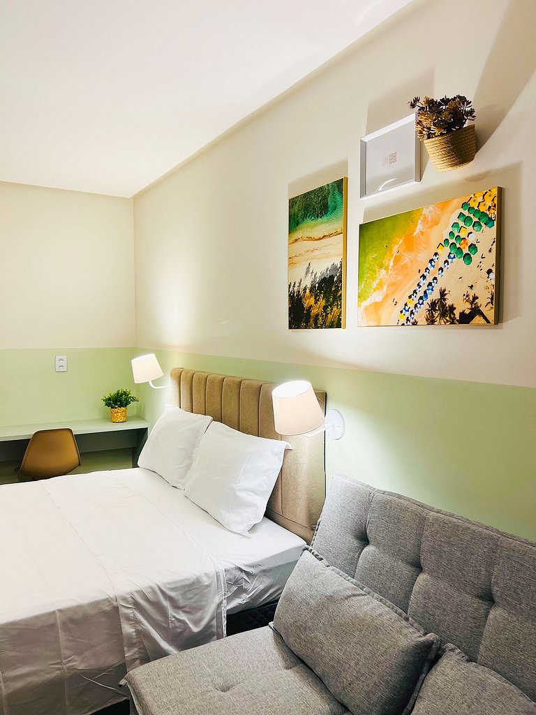 Green View frente Rio a 180m do Shop Riomar by Apê