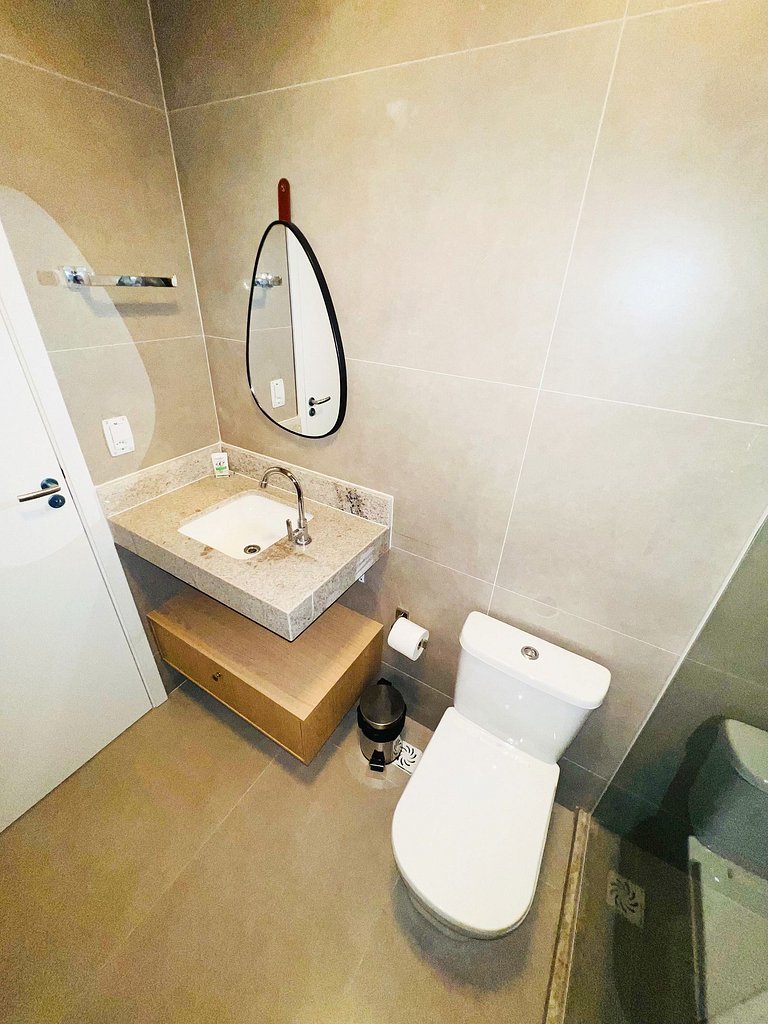 Green View frente Rio a 180m do Shop Riomar by Apê