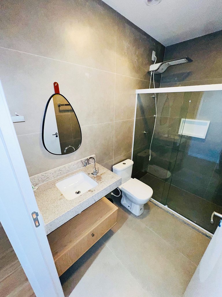 Green View frente Rio a 180m do Shop Riomar by Apê