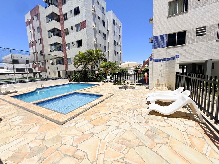 3 Quartos a 350m da Orla com Piscina by Apê