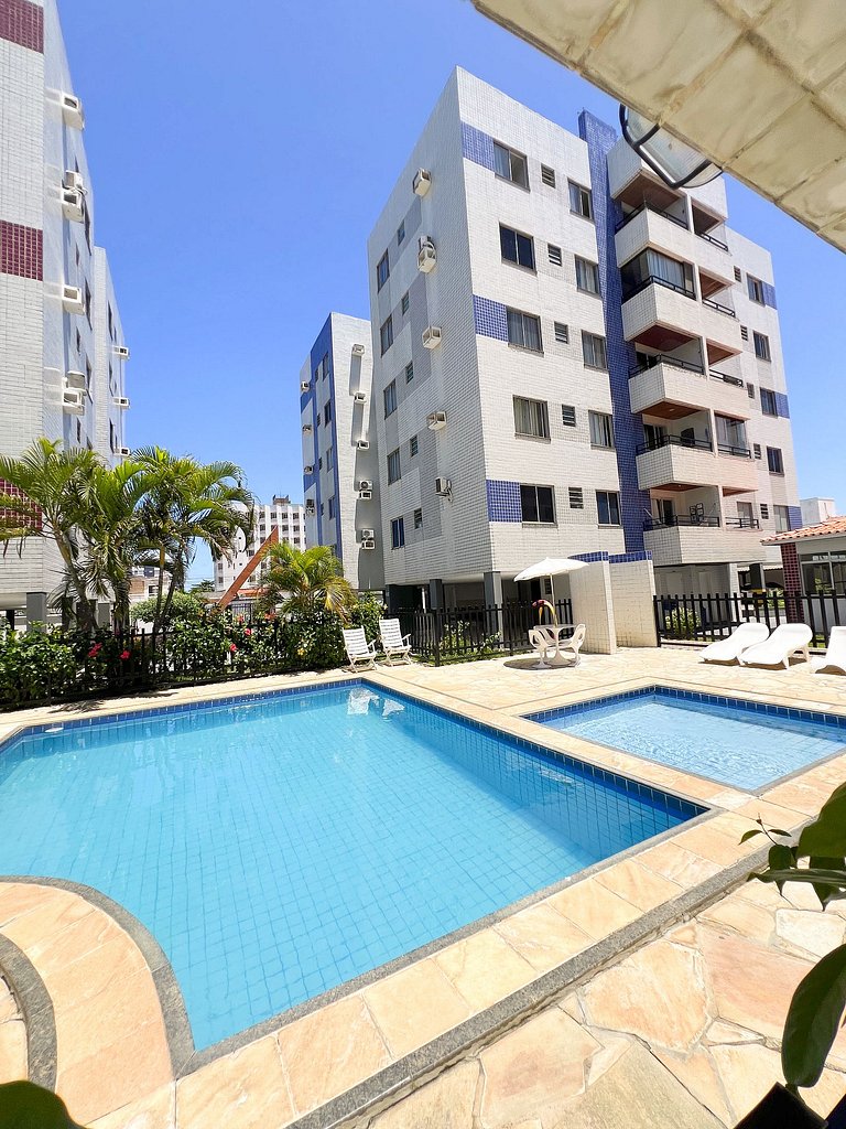 3 Quartos a 350m da Orla com Piscina by Apê
